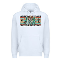 White dog mom english bulldog license plate template Premium Hoodie - BarkalooDesign