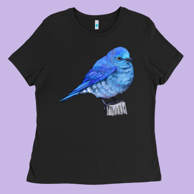 Mountain Bluebird Ladies Tee Designed By Lillyallendesigns