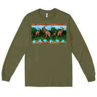 Army Green parasaurolophus sippy cup Long Sleeve Tee - Artiststas