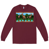Burgundy parasaurolophus sippy cup Long Sleeve Tee - Artiststas