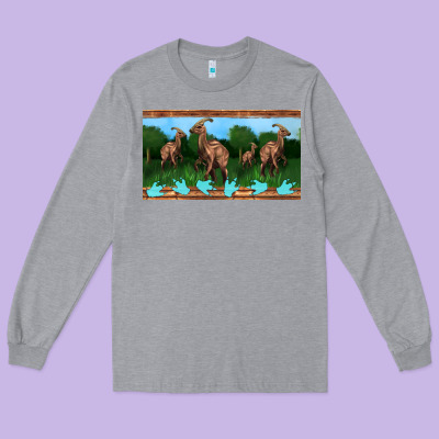 Parasaurolophus Sippy Cup Long Sleeve Tee Designed By Artiststas