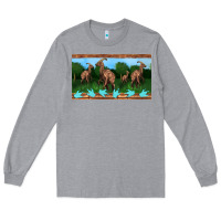 Heather Grey parasaurolophus sippy cup Long Sleeve Tee - Artiststas
