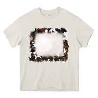 Cream cowhide frames background Heavy Core Tee - RanaPortraitStore