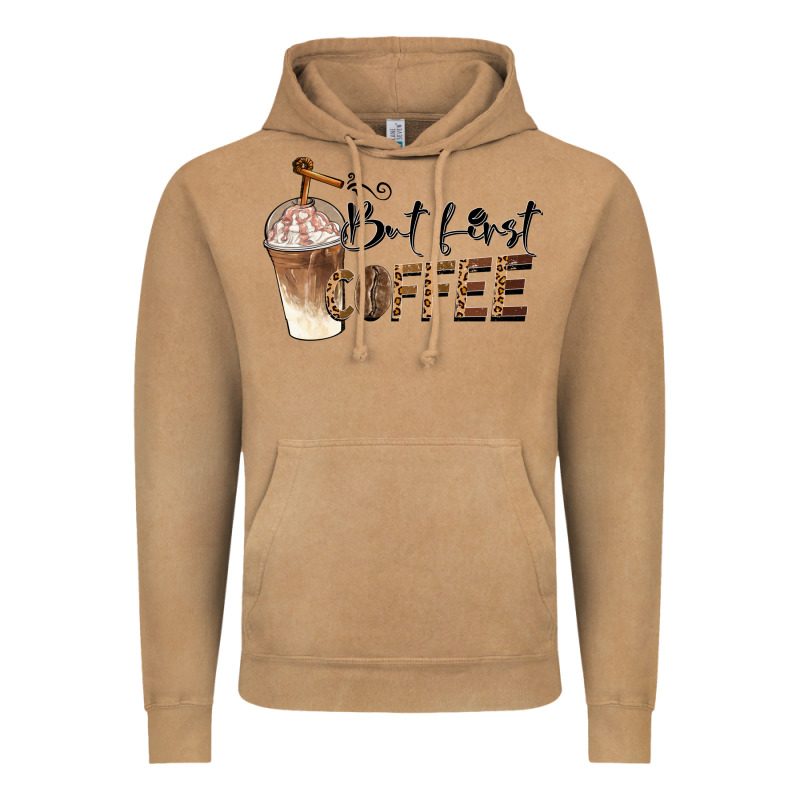 But First Coffee Vintage Hoodie by BarkalooDesign | Teevron