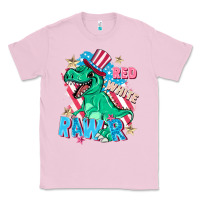 Bubblegum Pink Red white rawr Classic Tee - FaDigitalArtStudio