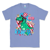 Colony Blue Red white rawr Classic Tee - FaDigitalArtStudio