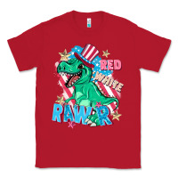 Red Red white rawr Classic Tee - FaDigitalArtStudio