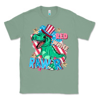 Sage Red white rawr Classic Tee - FaDigitalArtStudio