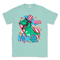 Seafoam Red white rawr Classic Tee - FaDigitalArtStudio