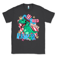 Smoke Red white rawr Classic Tee - FaDigitalArtStudio