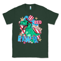 Sports Green Red white rawr Classic Tee - FaDigitalArtStudio