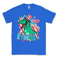 True Royal Red white rawr Classic Tee - FaDigitalArtStudio