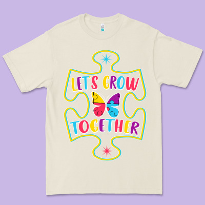 Let S Grow Together Premium Tee Designed By Cowhidedigitalart