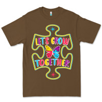Cacao Let s Grow Together Premium Tee - CowhideDigitalArt