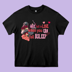 Sloth Why Fall In Love When You Can Fall Asleep Heavy Core Tee Designed By Fadigitalartstudio