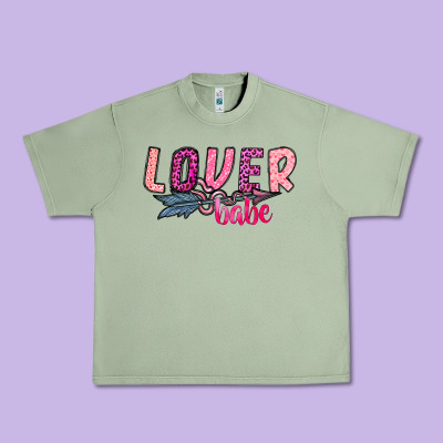 Lover Babe Urban Heavy Tee Designed By Sublimationcraftshop