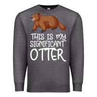 Charcoal Heather this is my significant otter Premium Sweatshirt - Bettercallsaul
