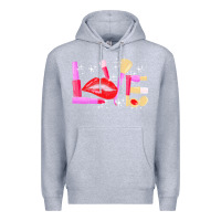 Heather Grey makeup artist t  shirt makeup artist love cosmetician fashion t  shirt Premium Hoodie - linhVisuals