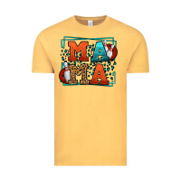 Vintage Mustard Bowling mama leopard frame Mother's Day Vintage Tee - LillyAllenDesigns