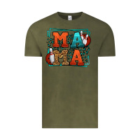 Vintage Olive Bowling mama leopard frame Mother's Day Vintage Tee - LillyAllenDesigns