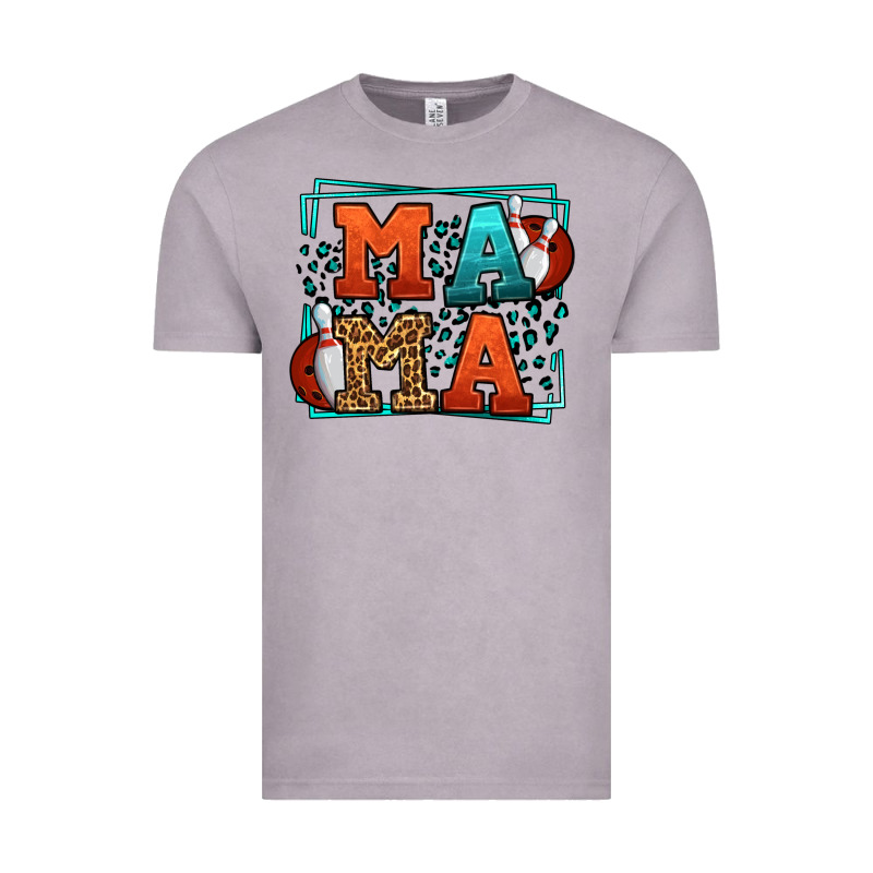 Bowling Mama Leopard Frame Mother's Day Vintage Tee by LillyAllenDesigns | Teevron
