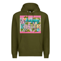 Army Green happy easter mousepad Premium Hoodie - BarkalooDesign