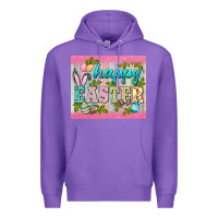 Purple happy easter mousepad Premium Hoodie - BarkalooDesign