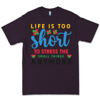 Plum life is too to stress the small things anymo Premium Tee - CowhideDigitalArt