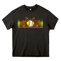 Asphalt Baseball And Softball Mom Libbey Glass Heavy Core Tee - BundleAndBundleShop