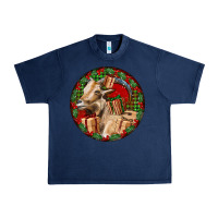 Navy Spanish Goat Christmas Urban Heavy Tee - LillyAllenDesigns