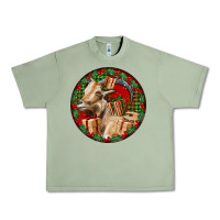 Oil Green Spanish Goat Christmas Urban Heavy Tee - LillyAllenDesigns