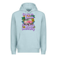 Blue Mist camp camping camper queen classy sassy and a bit smart assycamper camp Premium Hoodie - linhVisuals