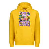 Lemon camp camping camper queen classy sassy and a bit smart assycamper camp Premium Hoodie - linhVisuals
