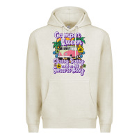Oatmeal Heather camp camping camper queen classy sassy and a bit smart assycamper camp Premium Hoodie - linhVisuals