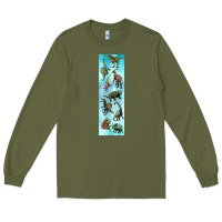 Army Green dinosaurs pen wrap Long Sleeve Tee - Artiststas
