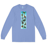 Colony Blue dinosaurs pen wrap Long Sleeve Tee - Artiststas