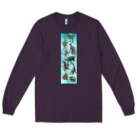 Plum dinosaurs pen wrap Long Sleeve Tee - Artiststas