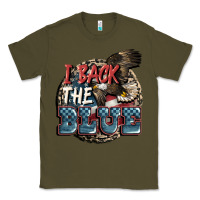 Army Green I back the blue Classic Tee - FaDigitalArtStudio