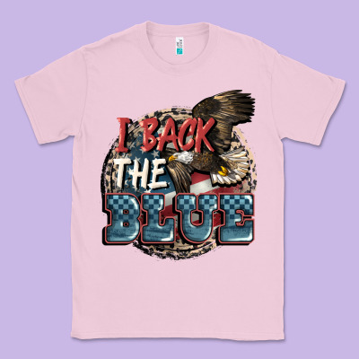 I Back The Blue Classic Tee Designed By Fadigitalartstudio
