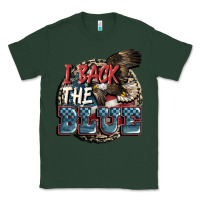 Sports Green I back the blue Classic Tee - FaDigitalArtStudio