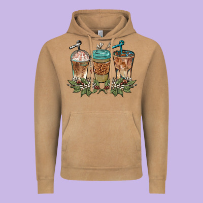 Western Coffees Vintage Hoodie Designed By Barkaloodesign