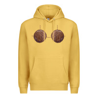 Antique Gold coconut bra easy adult halloween tiki party costume t shirt Premium Hoodie - linhVisuals