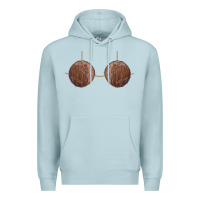Blue Mist coconut bra easy adult halloween tiki party costume t shirt Premium Hoodie - linhVisuals