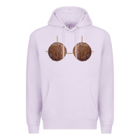 Lilac coconut bra easy adult halloween tiki party costume t shirt Premium Hoodie - linhVisuals