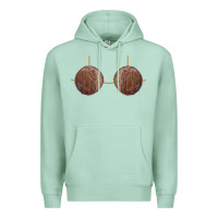 Seafoam coconut bra easy adult halloween tiki party costume t shirt Premium Hoodie - linhVisuals