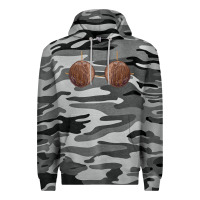 Slate Camo coconut bra easy adult halloween tiki party costume t shirt Premium Hoodie - linhVisuals