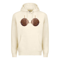 Tofu coconut bra easy adult halloween tiki party costume t shirt Premium Hoodie - linhVisuals