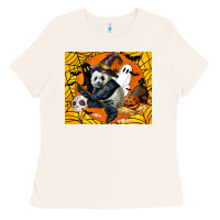 Bone panda halloween Ladies Tee - LillyAllenDesigns