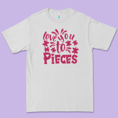 Love You To Pieces Premium Tee Designed By Cowhidedigitalart