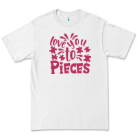 White love you to pieces Premium Tee - CowhideDigitalArt